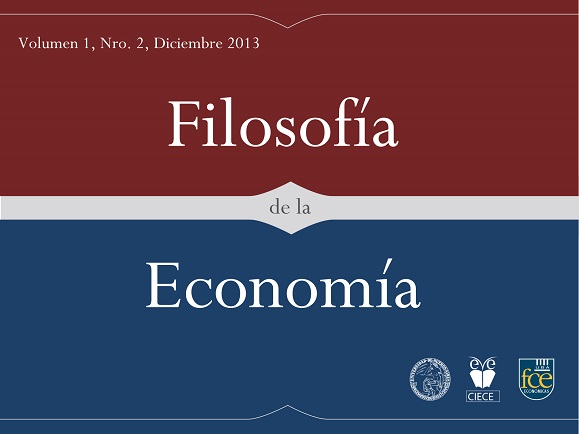 Filosofía de la Economía Vol 1, Nro 2, Diciembre 2013.